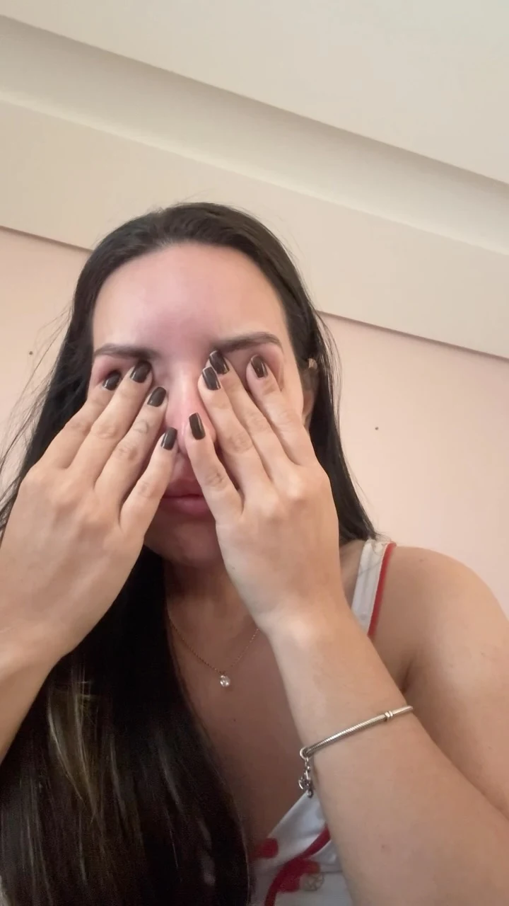 Vanessa Reis em um registro espontâneo e emotivo de sua rotina